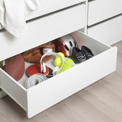 Кровать Ikea Slakt с реечным дном/ящики 90x200 (Белый) Thumb