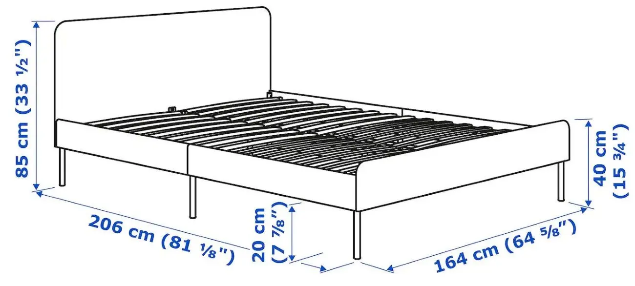 Pat Ikea Slattum 160x200 (Knisa Gri) - 2