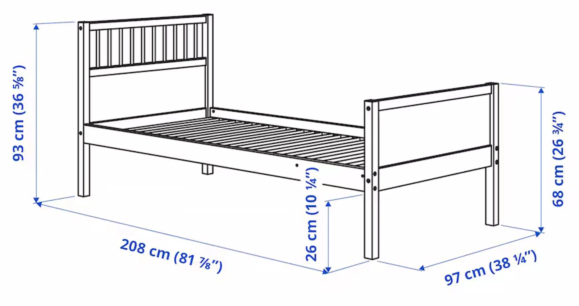 Pat Ikea Smyga 90x200 (Gri)
