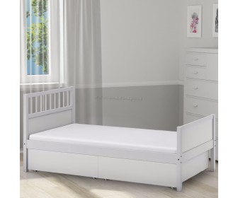 Кровать Ikea Smyga ящики 90x200 (Серый)