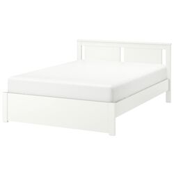 Pat Ikea Songesand 2 cutii depozitare 160х200 (Alb)
