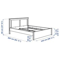 Кровать Ikea Songesand/Lindbaden 140х200 (Белый) Thumb