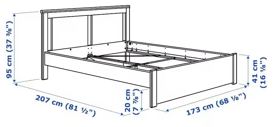 Pat Ikea Songesand/Lindbaden 160х200 (Alb)