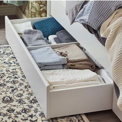 Pat Ikea Songesand/Lindbaden 4 cutii depozitare 160х200 (Alb) Thumb