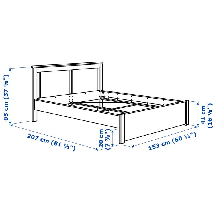 Кровать Ikea Songesand/Luroy 140х200 (Белый) купить в Кишиневе, Молдове ...