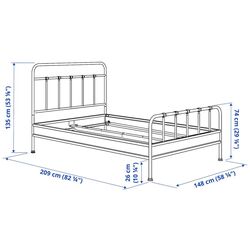 Кровать Ikea Stjarno 140x200 (Антрацит) Thumb