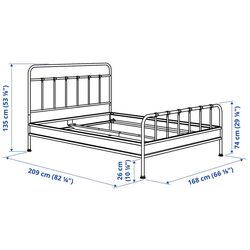 Кровать Ikea Stjarno 160x200 (Антрацит) Thumb