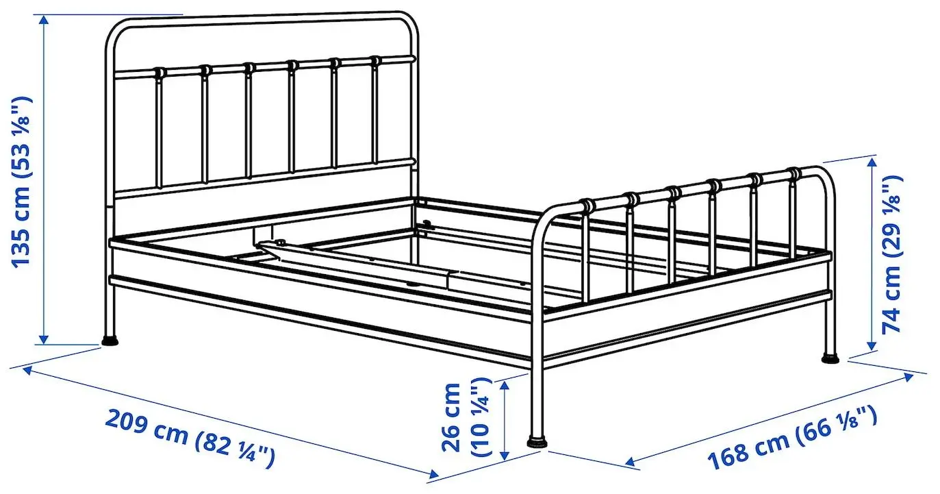 Кровать Ikea Stjarno 160x200 (Антрацит)