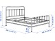 Кровать Ikea Stjarno/Lonset 160x200 (Антрацит)