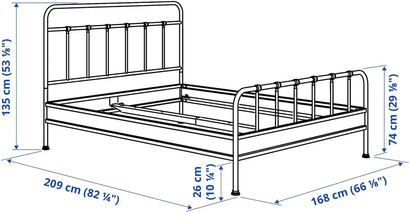Pat Ikea Stjarno/Lonset 160x200 (Antracit)