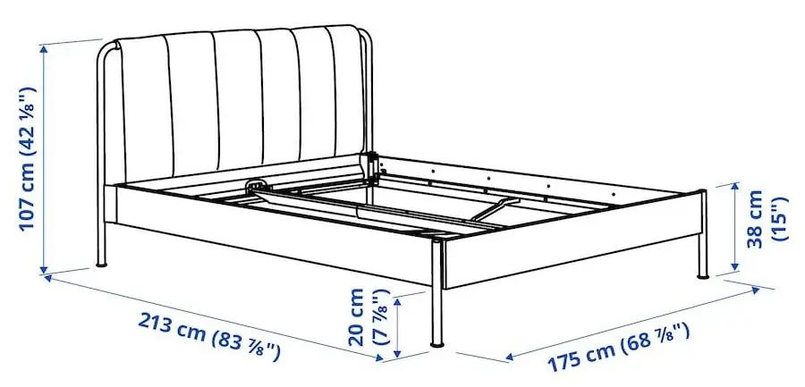 Pat Ikea Tallasen 160x200 (Kulsta Gri-Verde)