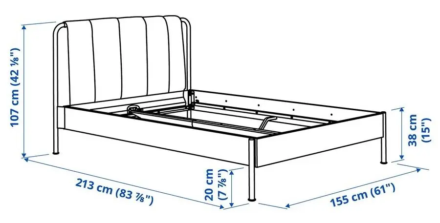 Pat Ikea Tallasen Akrehamn 140x200 (Kulsta Gri-Verde/Ferma)