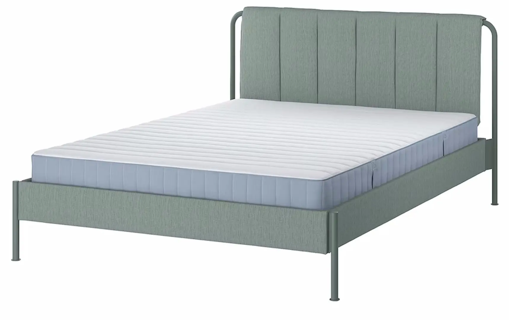 Pat Ikea Tallasen/Kulsta/Valevag ferma/cu saltea 140x200 (Gri Verde)