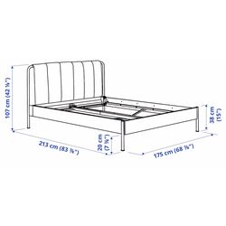 Pat Ikea Tallasen/Kulsta/Vesteroy extra ferma/cu saltea 160x200 (Gri Verde) Thumb