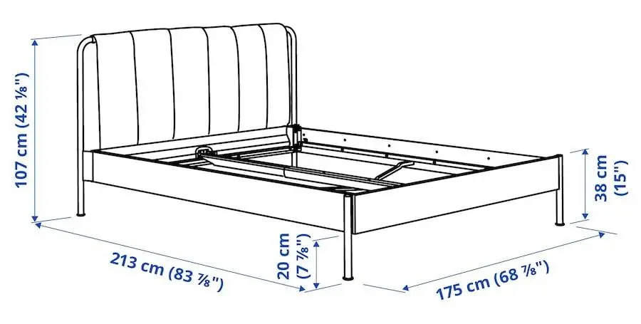 Pat Ikea Tallasen Lonset 160x200 (Kulsta Gri-Verde)