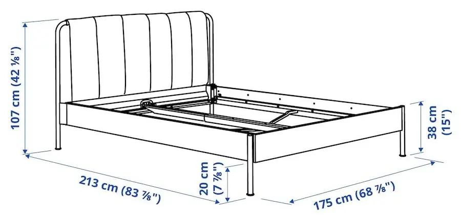 Pat Ikea Tallasen Vesteroy 160x200 (Kulsta Gri-Verde/Ferma)