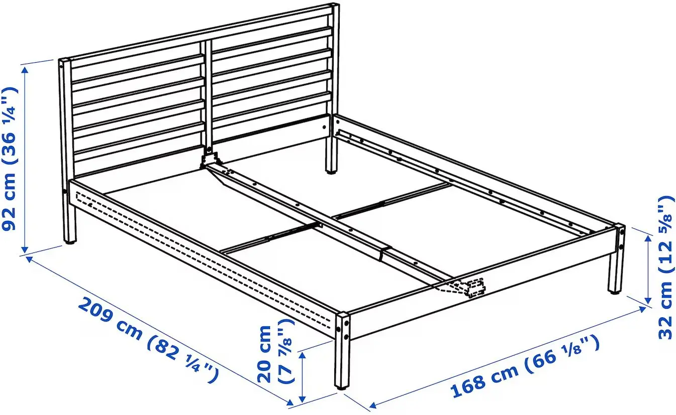 Pat Ikea Tarva/Lindbaden 160x200 (Alb)