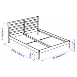 Pat Ikea Tarva/Luroy 140x200 (Alb) Thumb