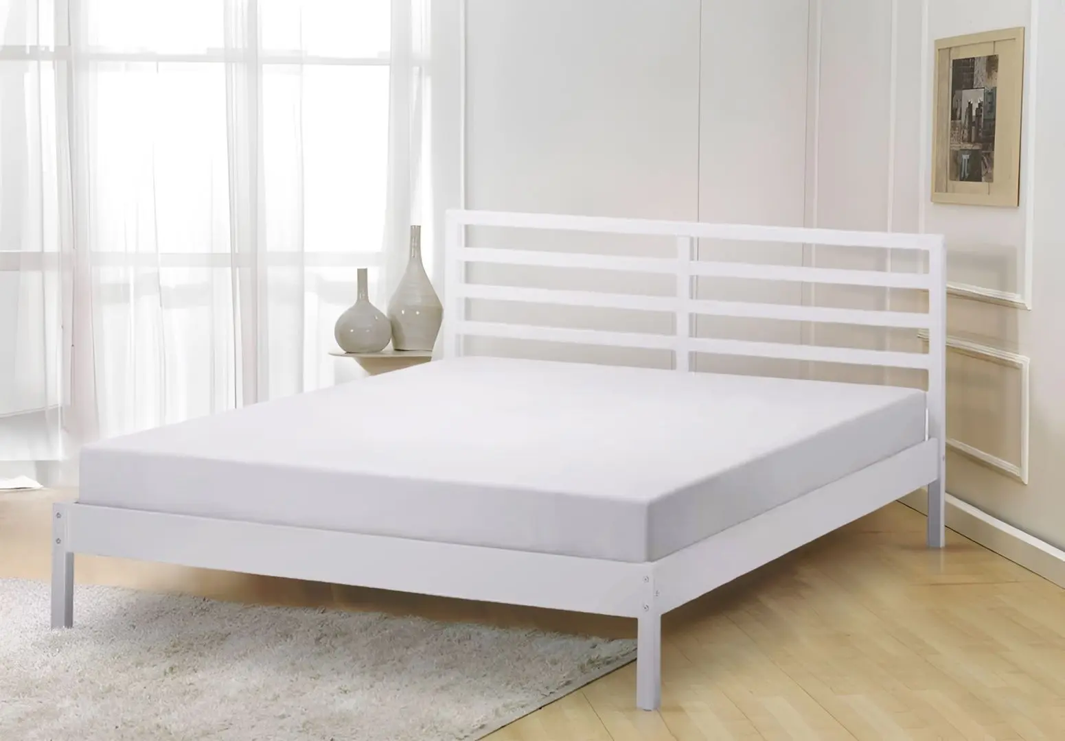 Pat Ikea Tarva/Luroy 160x200 (Alb)