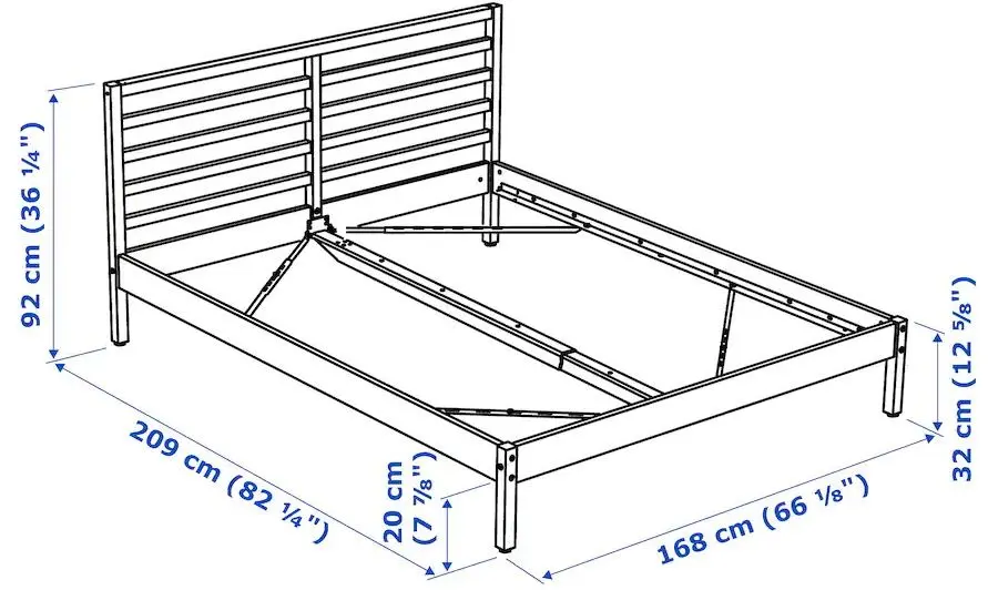 Кровать Ikea Tarva Luroy 160x200 (Сосна)
