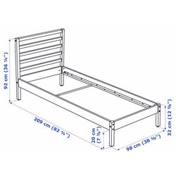 Pat Ikea Tarva/Luroy 90x200 (Alb) Thumb