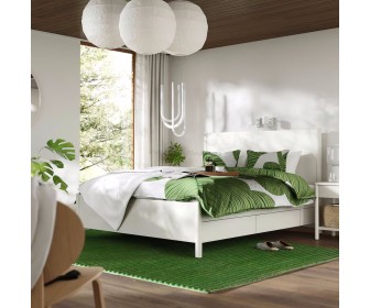 Кровать Ikea Tonstad ящики 160x200 (Белый)