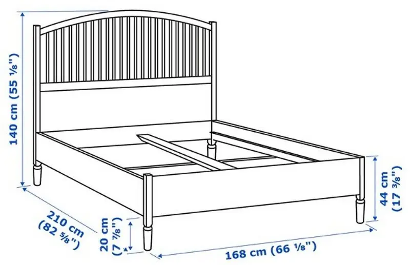 Pat Ikea Tyssedal 160х200 (Alb)
