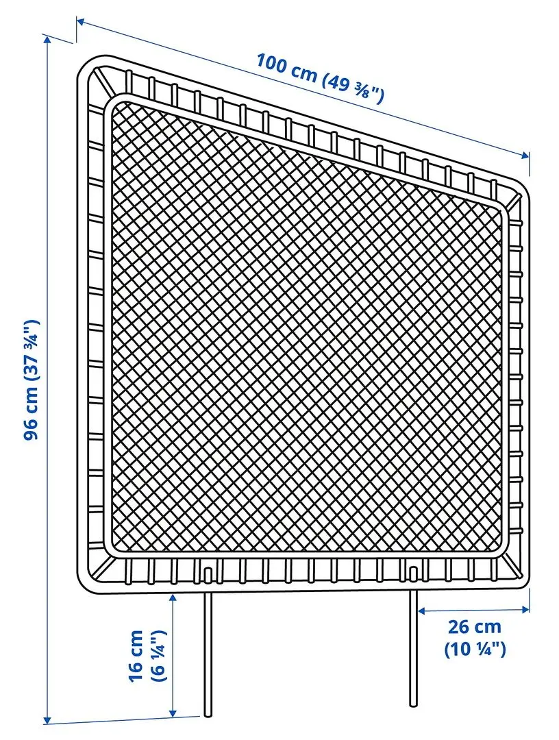 Pat Ikea Vevelstad 2 tablii 140x200 (Alb/Tolkning Ratan)