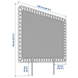 Pat Ikea Vevelstad 2 tablii 160x200 (Alb/Tolkning Ratan) Thumb