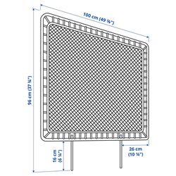 Pat Ikea Vevelstad 2 tablii 90x200 (Alb/Tolkning Ratan) Thumb