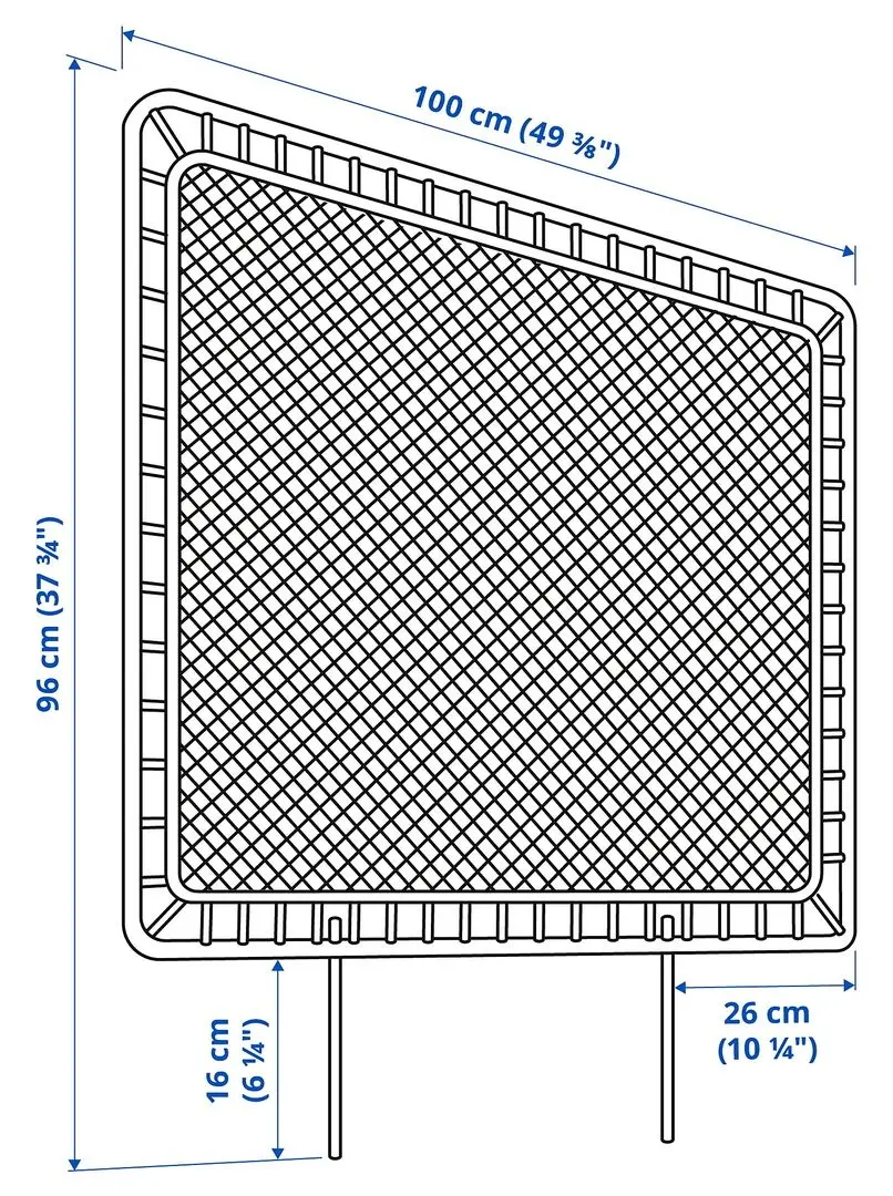 Pat Ikea Vevelstad 2 tablii 90x200 (Alb/Tolkning Ratan)