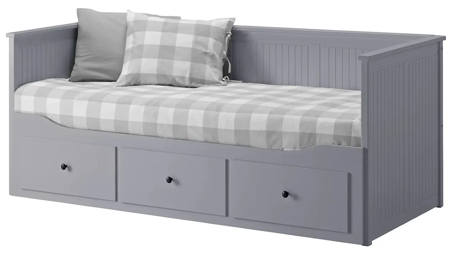 Кровать раскладная Ikea Hemnes 3 ящика 80х200 (Серый)