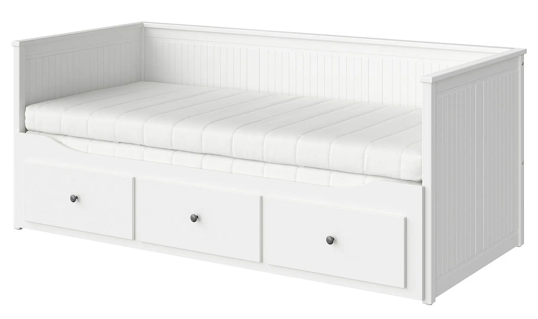 Pat extensibil Ikea Hemnes Afjall 80x200 (Alb/Ferma)
