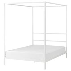 Pat cu baldachin Ikea Vitarna 140x200 (Alb) Thumb