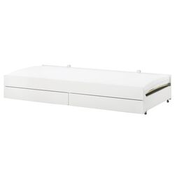 Pat retractabil Ikea Slakt cu cutii depozitare 90x200 (Alb) Thumb