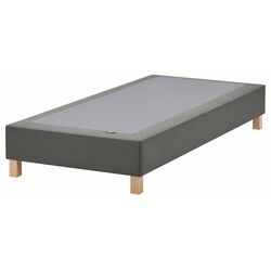 Baza Ikea Lyngor/Burfjord cu picioare 90x200 10cm (Gri Inchis)