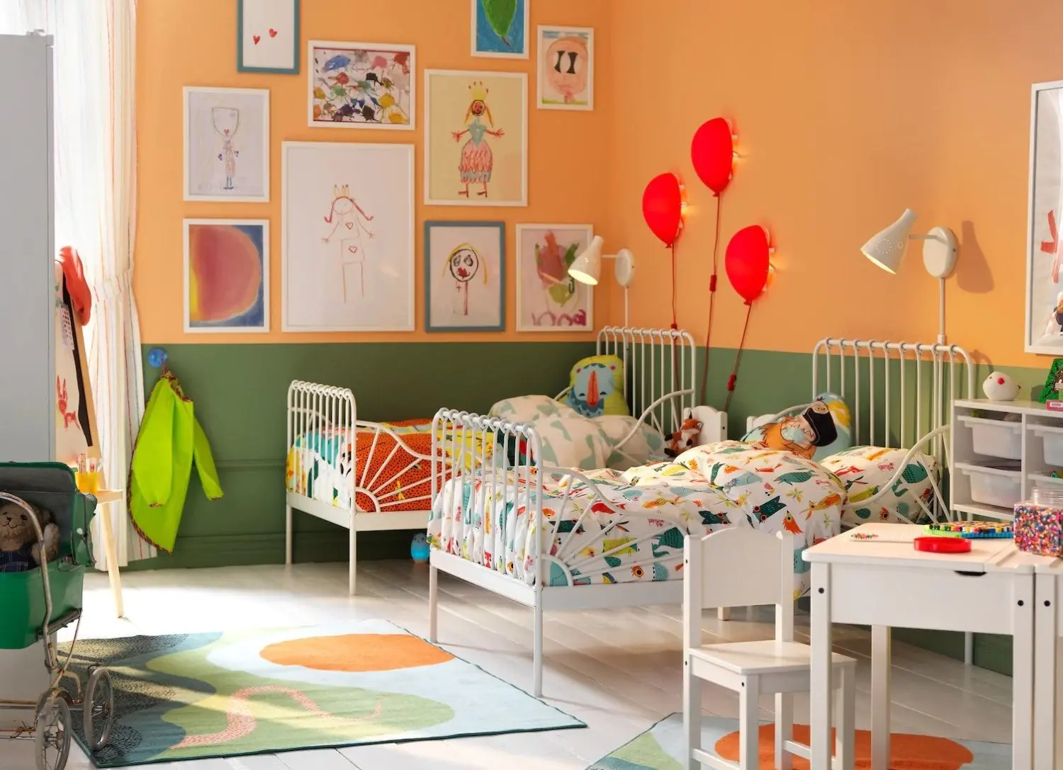 Pat extensibil Ikea Minnen 80x200 (Alb)