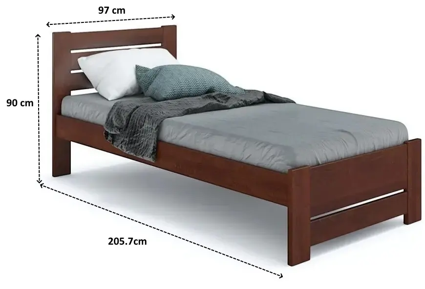 Pat Klen Karoline 90x200 (Walnut) - 3