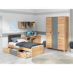 Кровать Klen Rainbow 90x200 (Natural/Dark Grey) Thumb