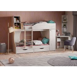 Двухъярусная кровать КМК 0741.24 Атланта 5 80x200 (Бетон Пайн Светлый) Thumb