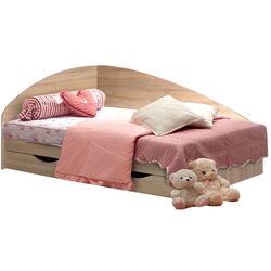 Кровать КМК 0302 Венеция 800 80x195 с ящиками (Дуб Сонома)