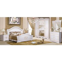 Pat КМК 0379.10 Grafinya cu grilaj 1600 (White Metallic/Gold) Thumb