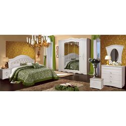 Кровать КМК 0379.2 Графиня 1600 (Венге Светлый/Ясень Жемчужный) Thumb