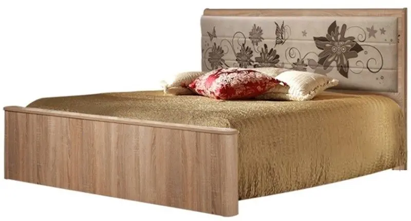 Pat КМК 0414.2-01 Venetsiya 160x200 cu spatar moale (Sonoma Oak)