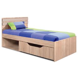 Кровать КМК 0467.18 Лондон 900 (Дуб Сонома/Капучино)