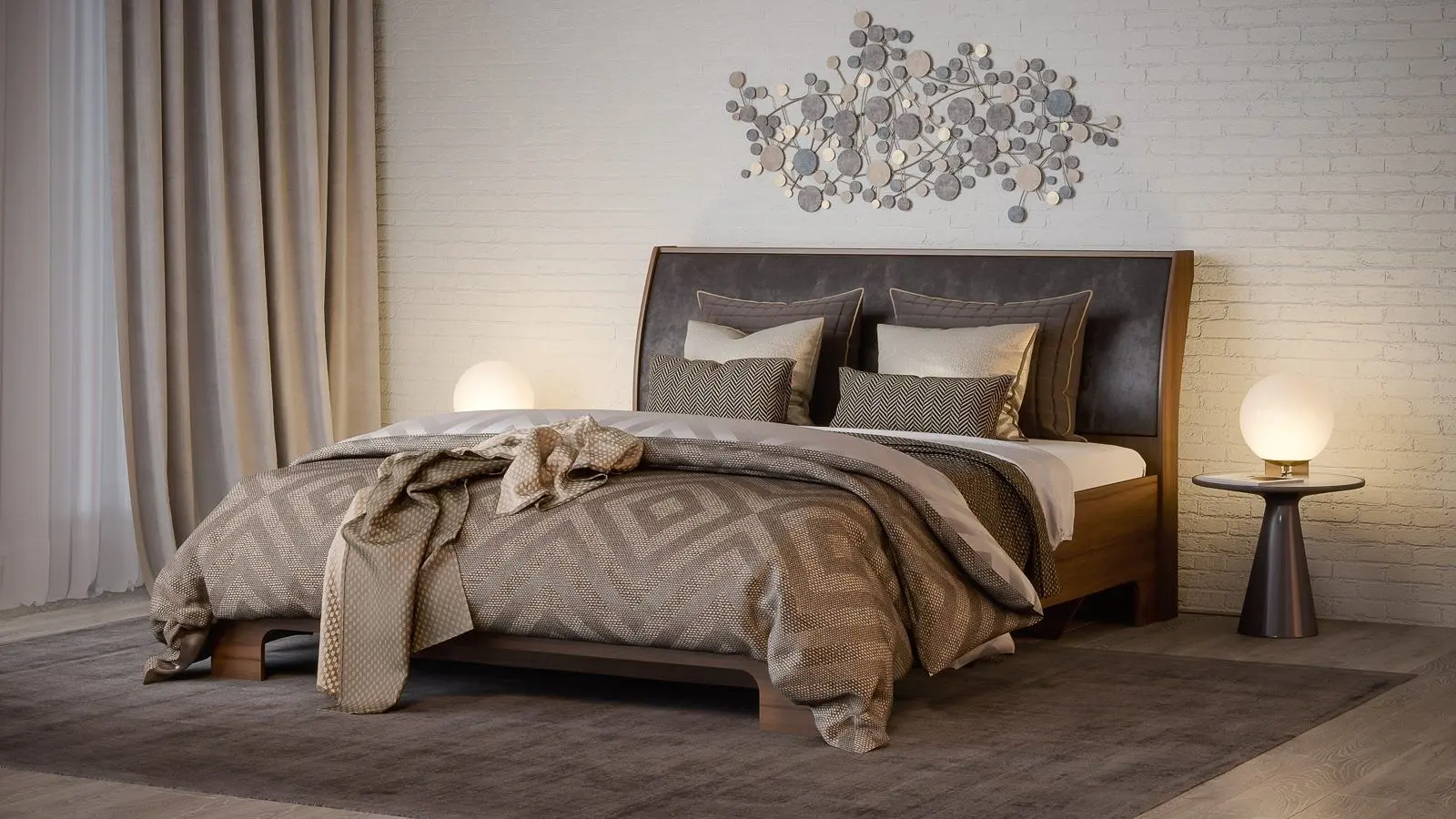 Pat КМК 0685.1 1600-01 Denver 23 160x200 (Don Nut/Dark Nut) - 3