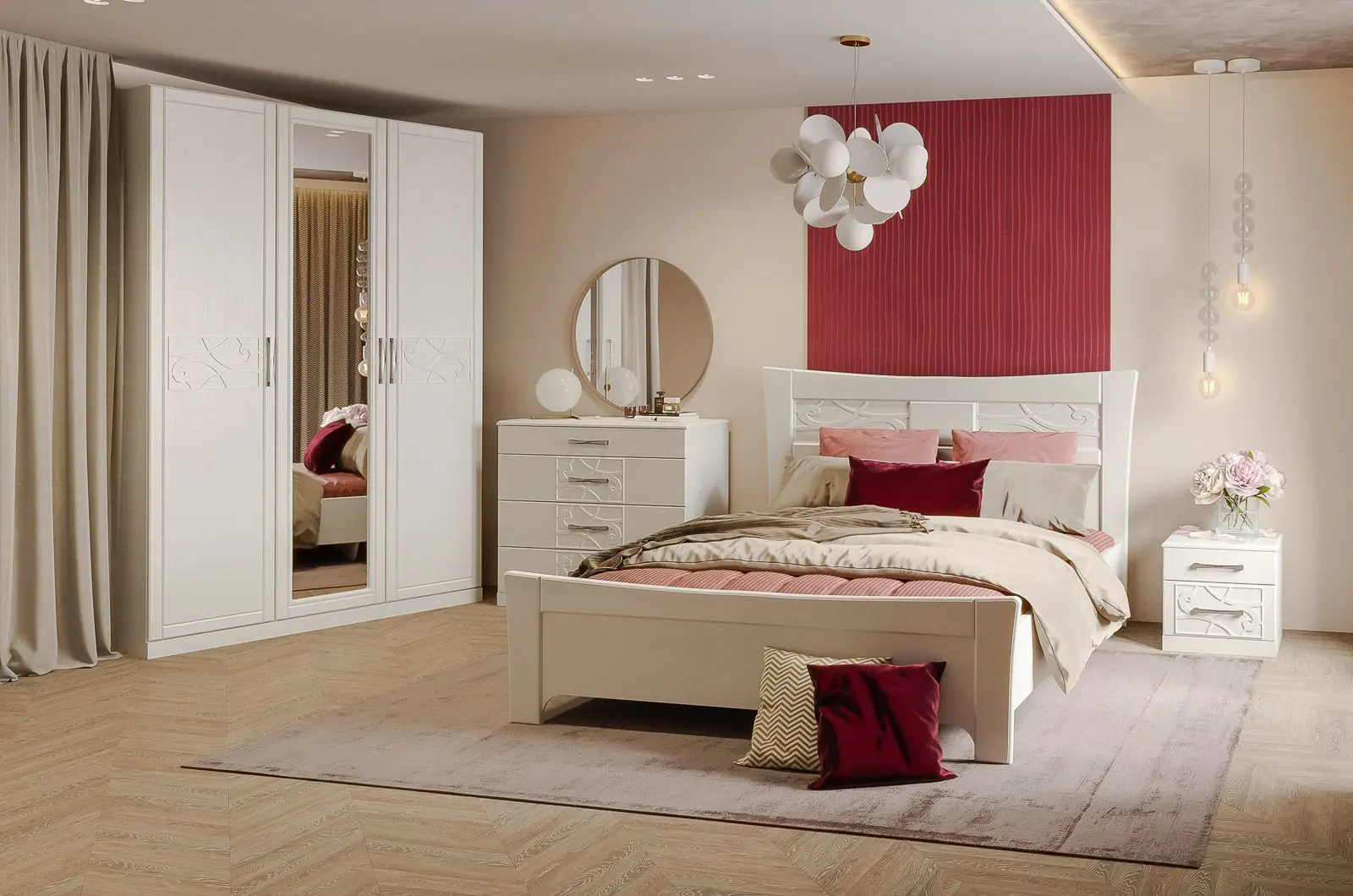 Pat КМК 0862.4 Virdziniya 1 1600 (White/Sundae) - 2