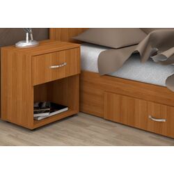 Кровать + прикроватная тумба Marcel Prod SPC16NOCIR 160x200 (Cherry) Thumb