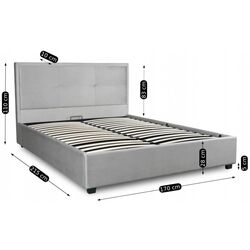 Pat Mebel Elite Andre mecanism de ridicare 160x200 (Light Grey) Thumb