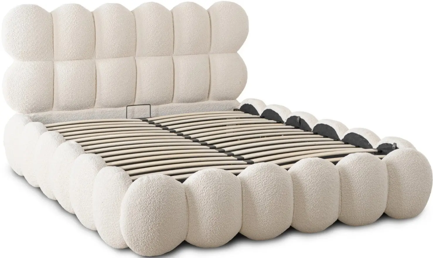 Pat Mebel Elite Ankara 140x200 Boucle cu mecanism de ridicare (Cream) - 2